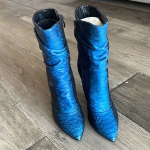 Giuseppe Zanotti Ankle boots Size 6 Made in Italy Snake skin